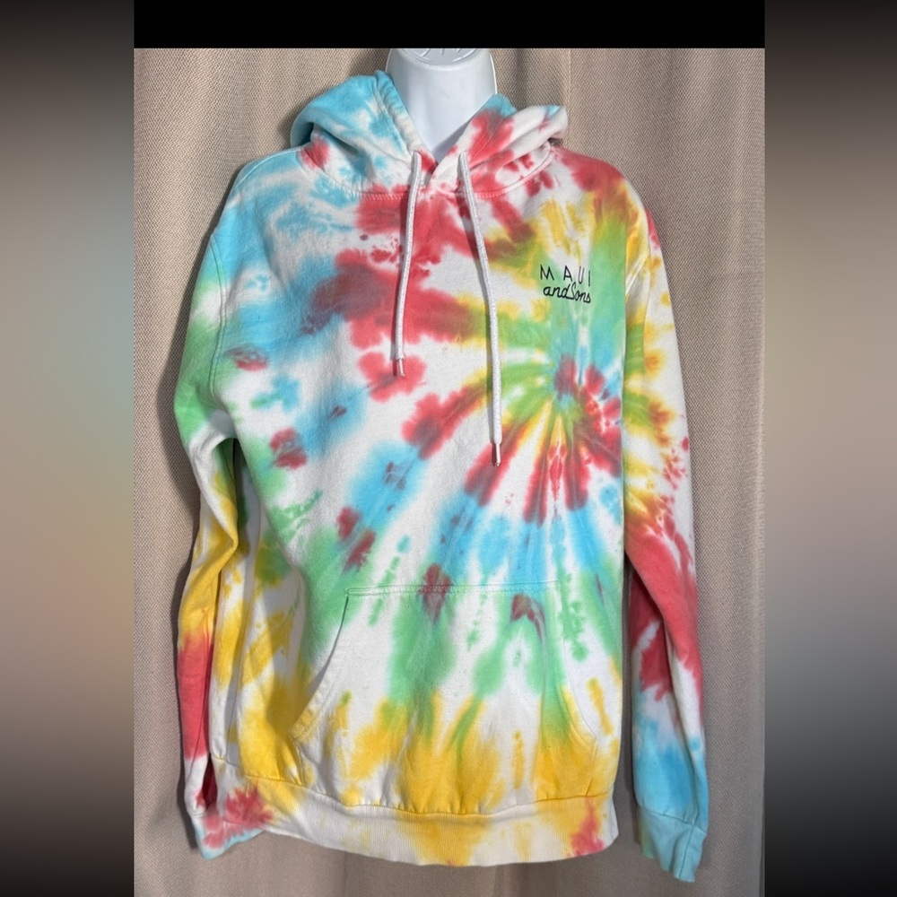 Maui and Sons Colorful Tie-Dye Hoodie